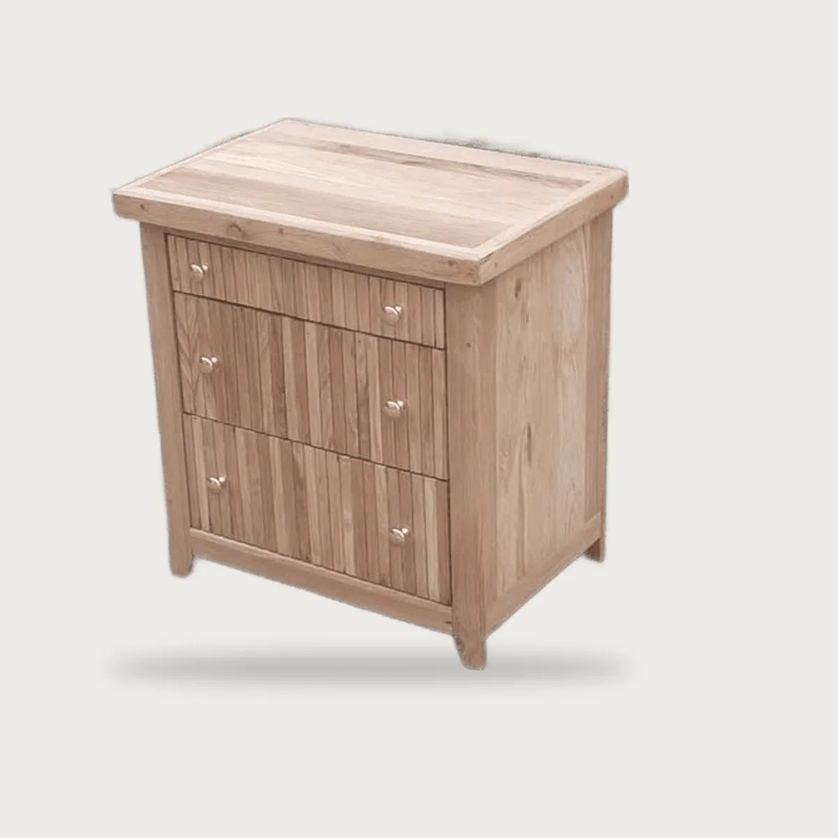 Oak bedside table, with dimensions